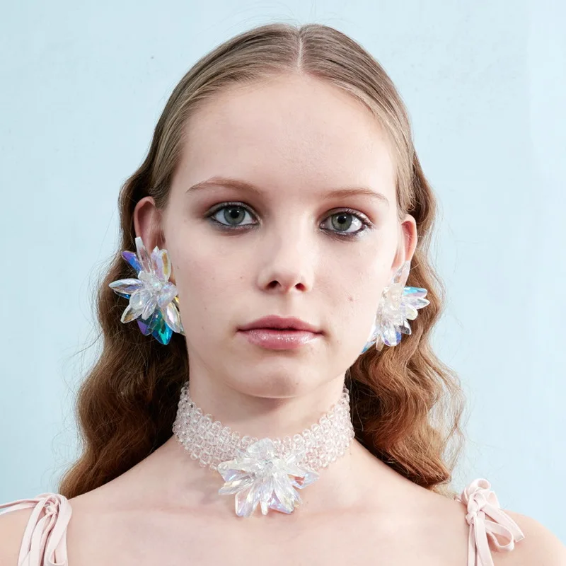 Блестящие стеклянные цветы сделай сам для свадебной вечеринки аксессуары обуви