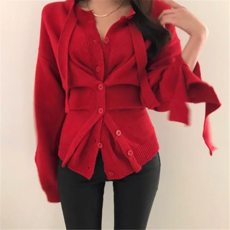 

Sexy Sweater Women Cardigan Irregular Single Breasted Knitting Sweater Female 2019 Fashion Slim Waist Long Sleeve Outwear DS8054
