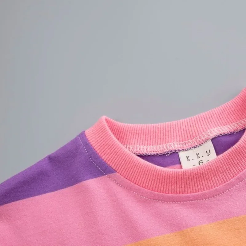 Летние комплекты одежды для мальчиков и девочек костюмы малышей хлопковая