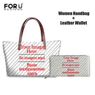 FORUDESIGNS женская большая сумка с длинным кошельком, индивидуальное изображение, Создайте свой собственный стиль, женская сумка через плечо, уличная сумка для покупок