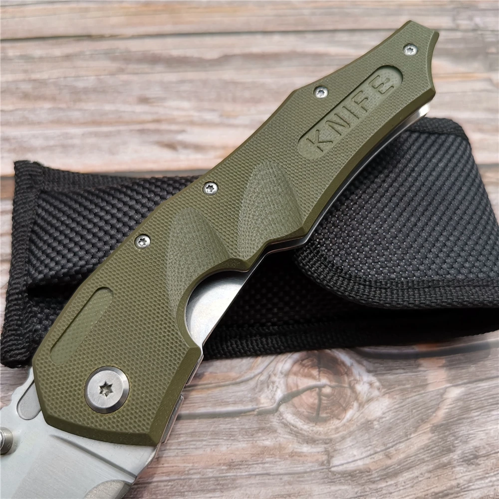 SR 7CR13 нож из нержавеющей стали для выживания в джунглях альпинистский Пешие прогулки высокая твердость складной нож инструмент для самообороны