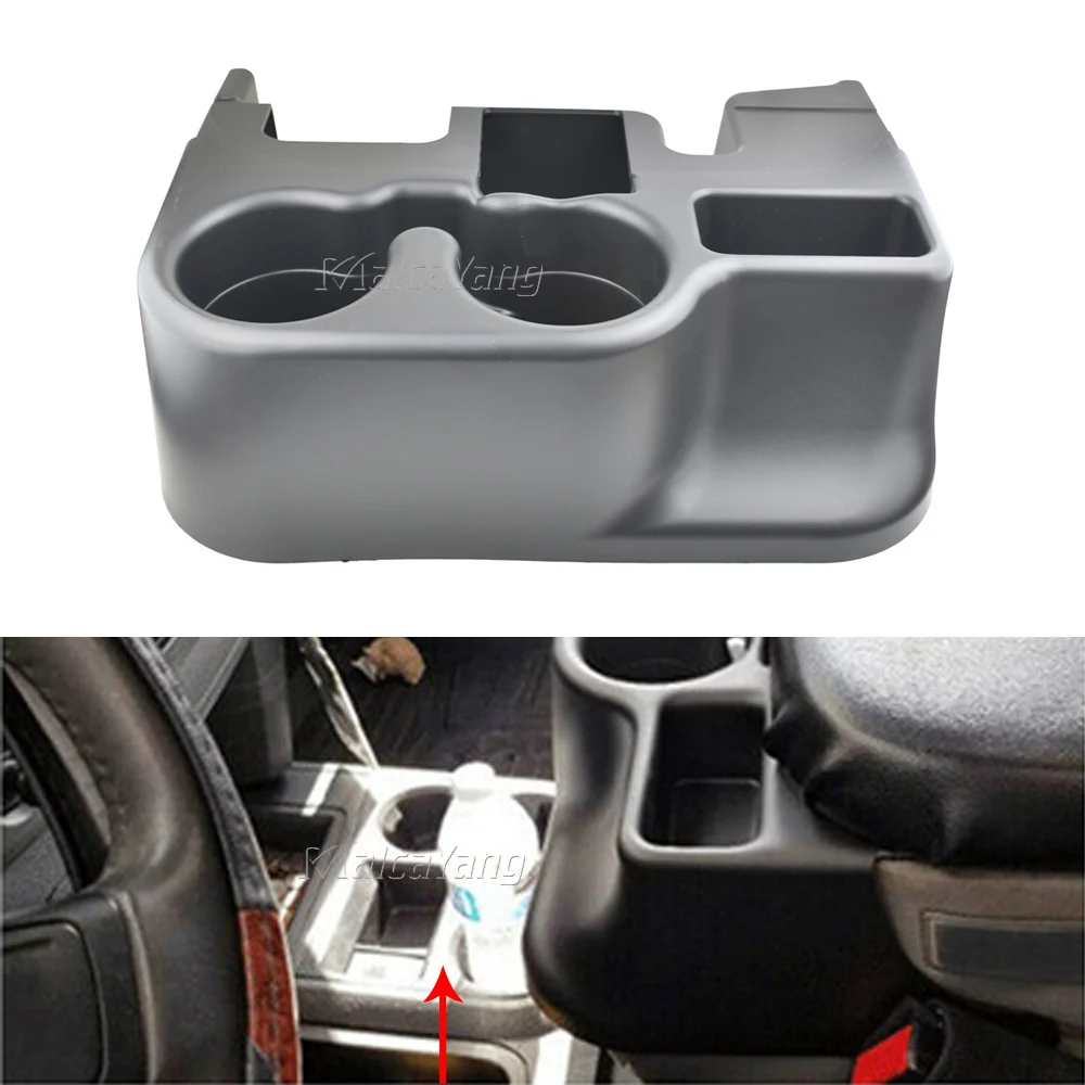 Black Central Control Water Cup Beverage Holder For Dodge Ram 1500 2500 3500 1999-2001 Storage Box Attachment SS281AZAA 41019