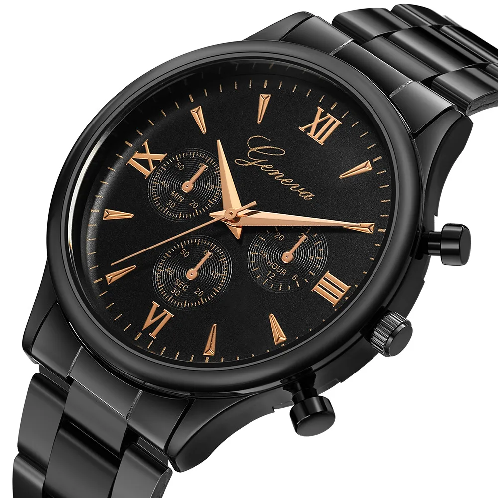 

Fashionable casual Luxury Watch Fashion Stainless Steel Watch For Men's Quartz Analog Wrist Watch