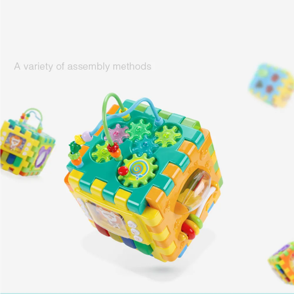 Шестигранник развивающие игрушки 1 2 3 года кубики для детей Шестигранная коробка