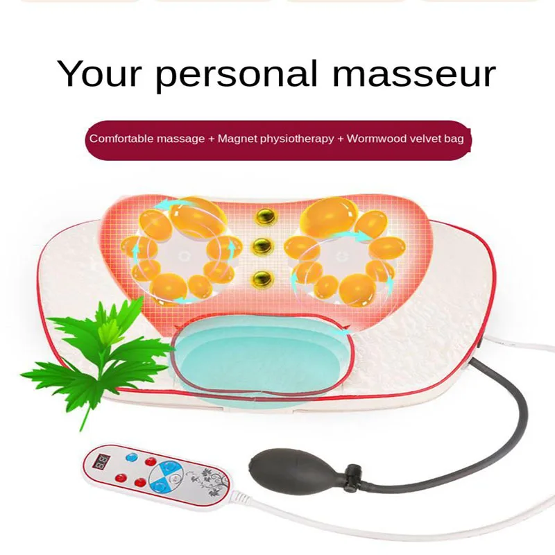 

Electric Neck Massager Infrared Physiotherapy Body Massage Pillow Magnetic Therapy Traction Pad For Cervical Spine Waist Protect