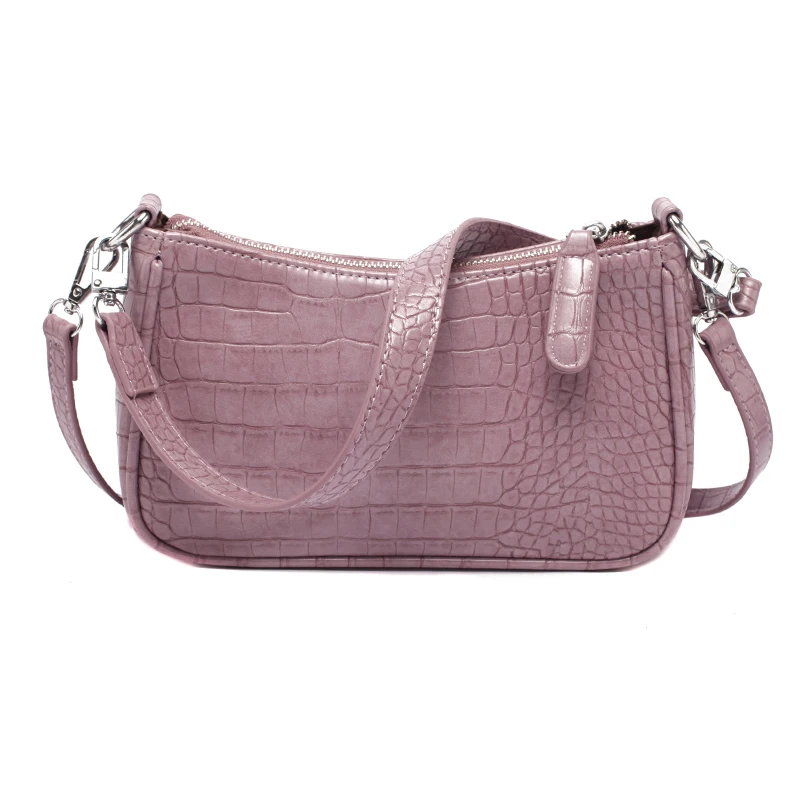 

Purple Small Stone Pattern PU Leather Shoulder Bags for Women 2020 New Summer Travel Crossbody Handbags Lady Cross Body Bag