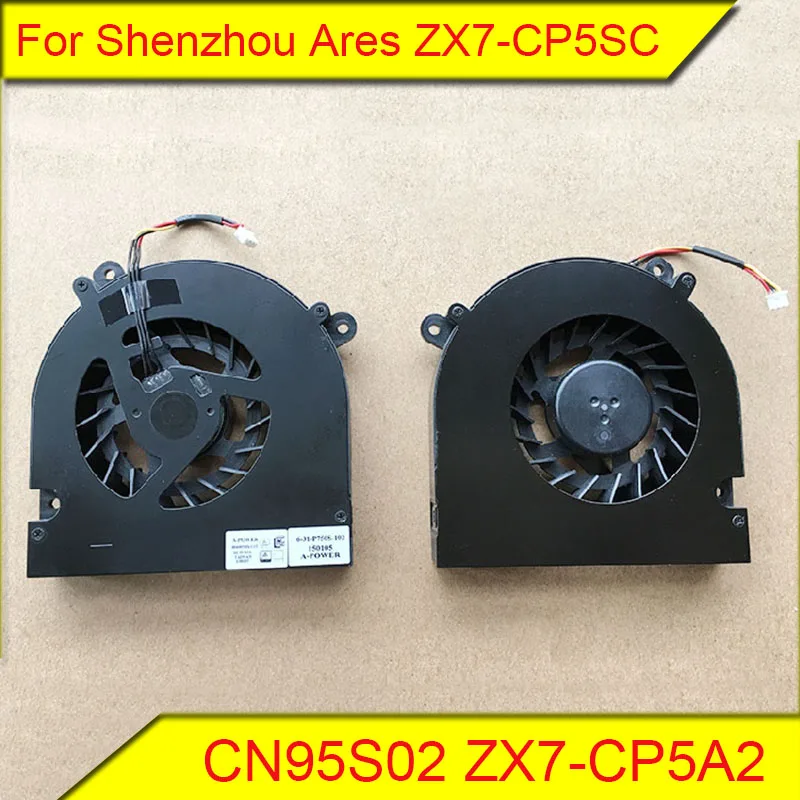 

Для Shenzhou Ares ZX7-CP5SC CN95S02 ZX7-CP5A2 CN95S01 CPU вентилятор графической карты