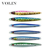 volin new 1pc matel jigging fishing bait 160g 200g sea hard fish lure with laser artificial bait fishing tackle high quality