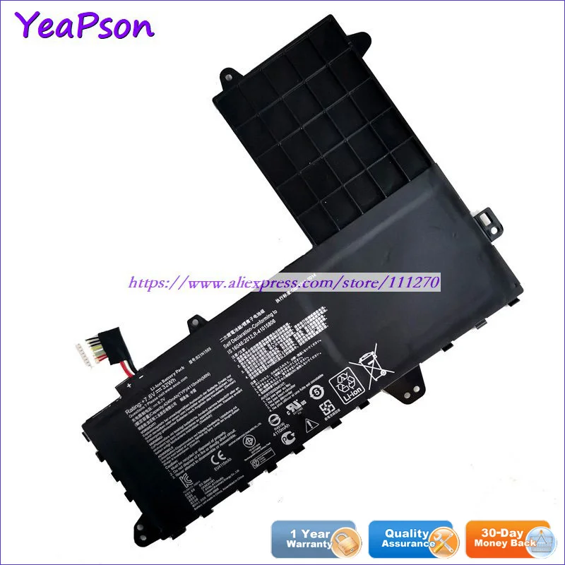 Yeapson 7 6 V 32Wh натуральная B21N1505 ноутбук Батарея для Asus Eeebook серии E402MA EH EH01 E402S E402SA