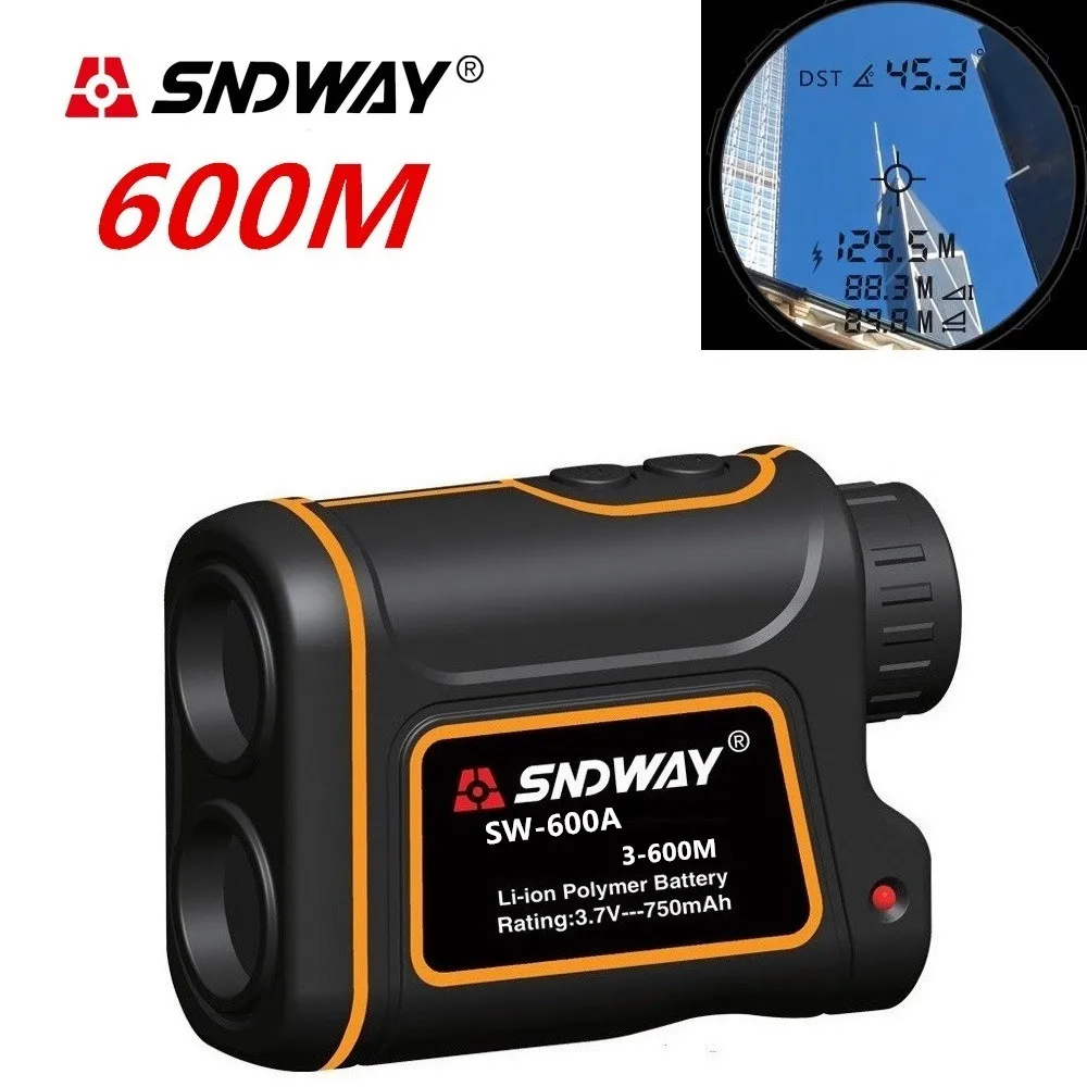 Цифровой лазерный дальномер монокуляр 7X 600M 1500M для охоты гольфа|laser distance meter laser|laser