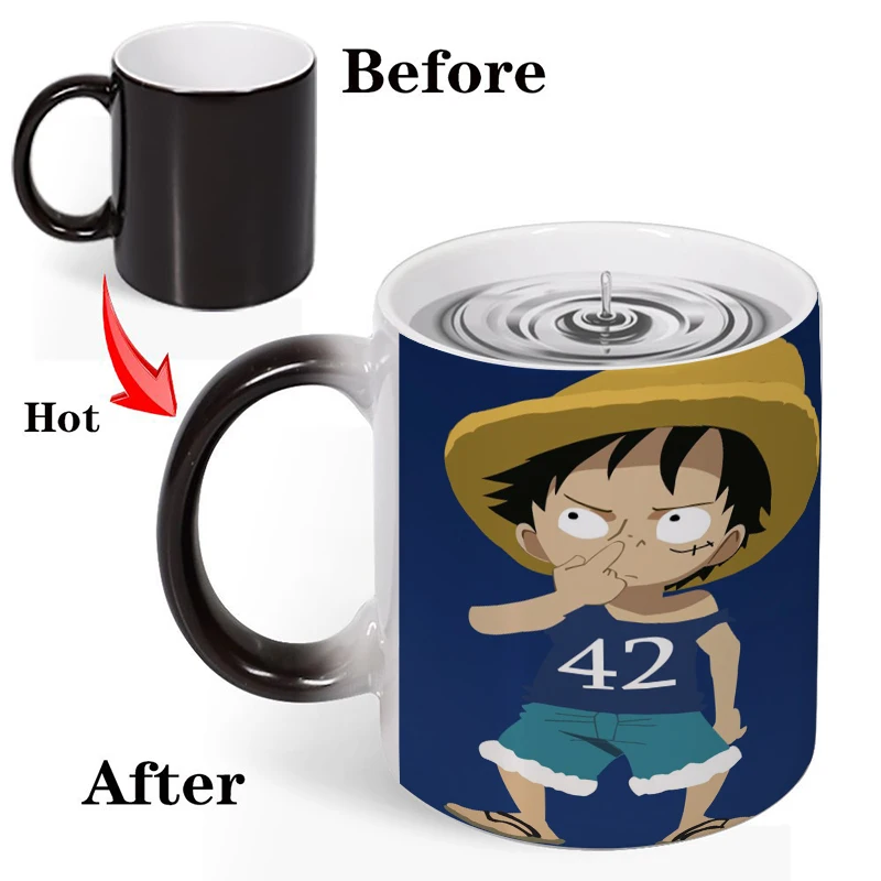 2021 милая японская кружка с аниме-рисунком волшебная керамическая для кофе и