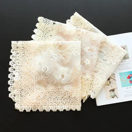 Европейская пасторальная скатерть кружевная вышивка полый прикроватный цветок