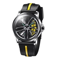 mens curdden brand watch fashion rubber band unique tires designer watches montre homme de marque black relojes deportivos 2021