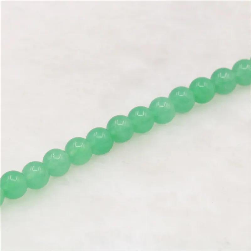 Бесплатная доставка Натуральный камень зеленый авантюрин нефрит Круглый 4/6/8/10/12