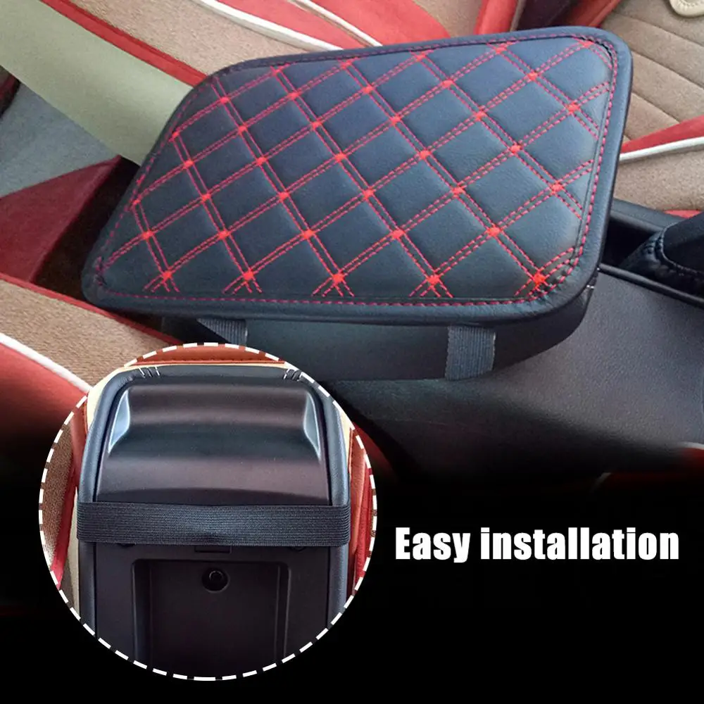 Универсальный Кожаный Автомобильный подлокотник коробка для центрального