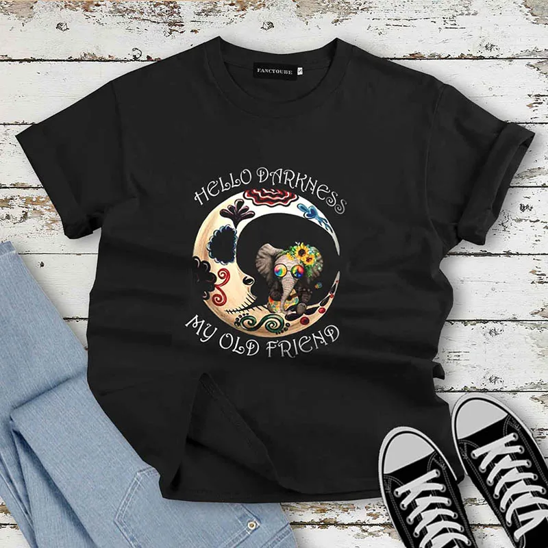 Женская футболка с надписью I'm Most peace love and светильник, женские летние свободные футболки, camiseta mujer S-XL