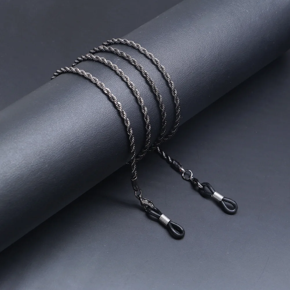 Черные солнцезащитные очки цепочка для очков держатель маски ремешок женщин