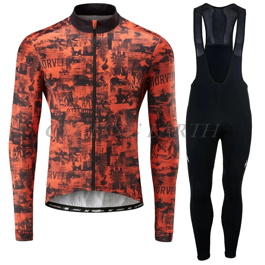 Велосипедная одежда Morvelo осенняя для велоспорта с длинным рукавом Pro Team дышащие