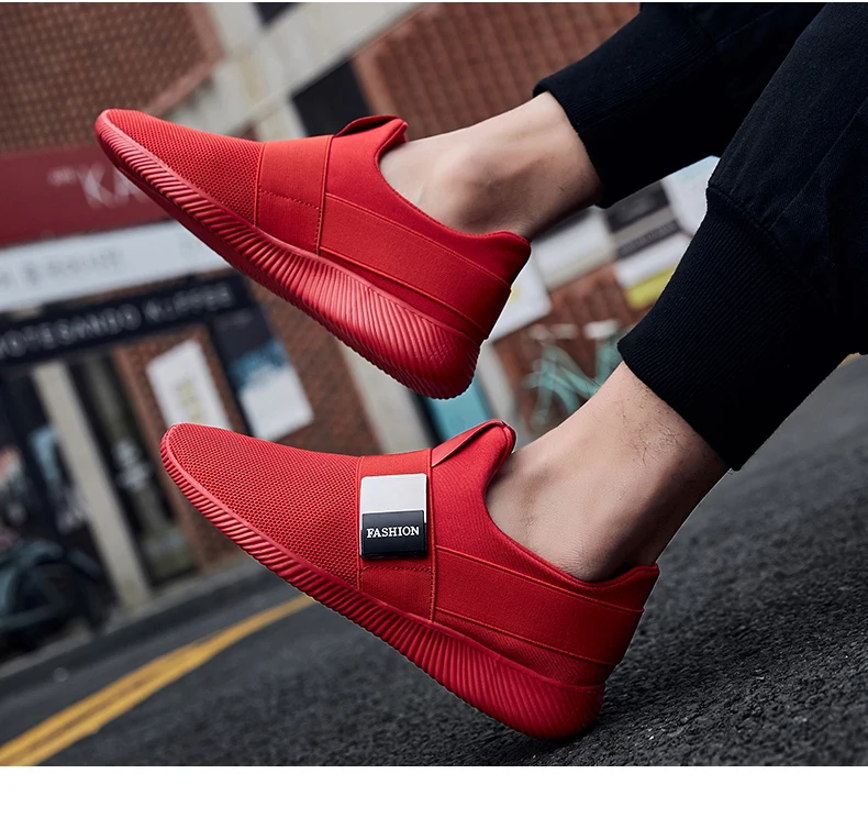Damyuan спортивная обувь для мужчин обувь мужская Zapatos De Hombre красный Flyknit кроссовки весна осень Повседневный стиль размера плюс 46 48