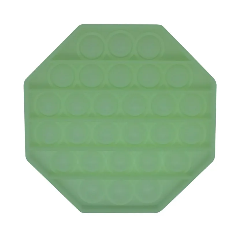 Juguete sensorial de burbuja que brilla en fluorescencia para ni&ntilde;os y adultos, juguete sensorial antiestr&eacute;s blando de arco&iacute;ris, aliviador de estr&eacute;s divertido-3