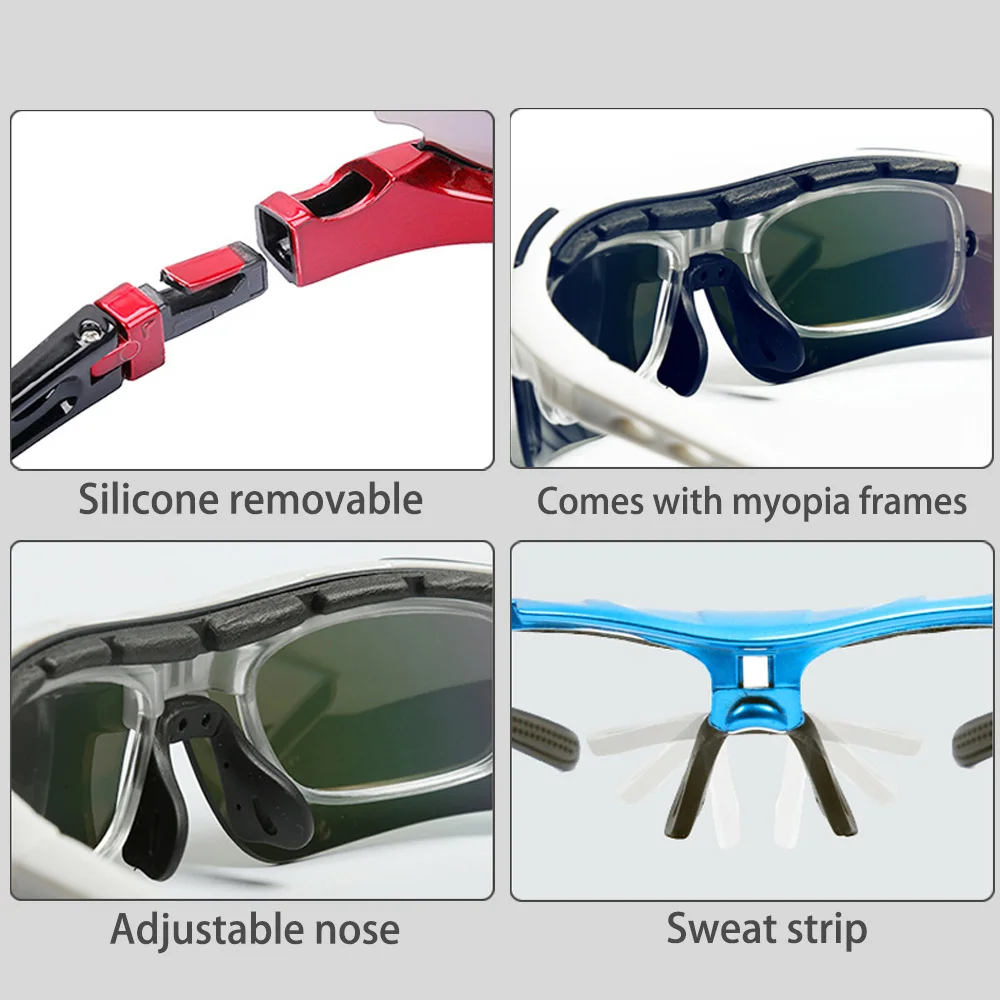 Поляризованные спортивные мужские солнцезащитные очки защитные для дорожного