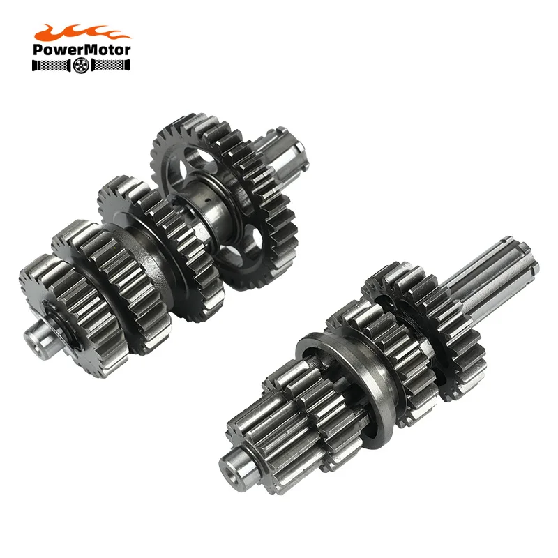 

LF125 Transmission Gear Box Main Counter Shaft Assy For lifan 125 125cc 1P52FMI Horizontal Engine kayo BSE Dirt Pit Bike Parts