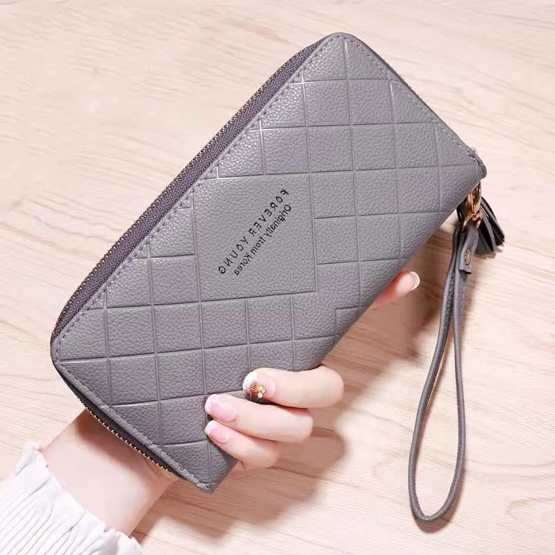 

Fashion Women's Clutch Wallet Large Capacity Leather Purse Long Zipper Coin Pocket Ladies Designer Credit Card Holder Wallets