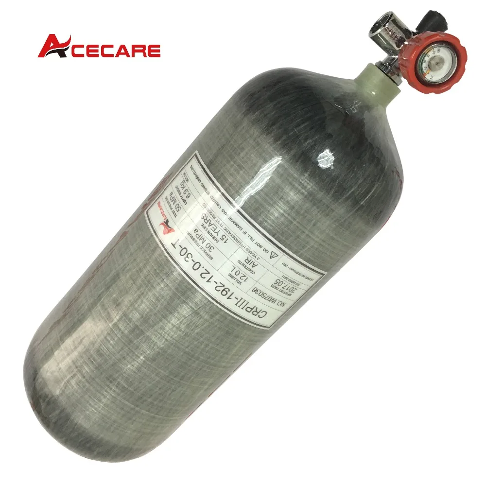 AC31211 вентиль давления для ружья для пейнтбола 12L 300bar 4500psi бак сжатого воздуха из углеродного волокна с клапаном Прямая погружения бак Acecare