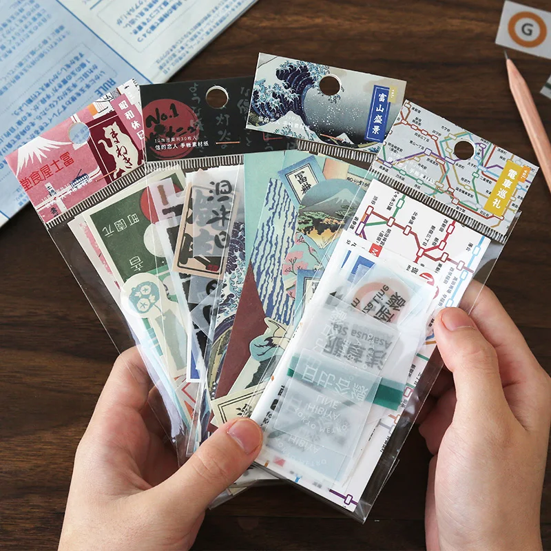 

8pcs/lot trip to Japan Stationery small fresh note material paper diy memo pad