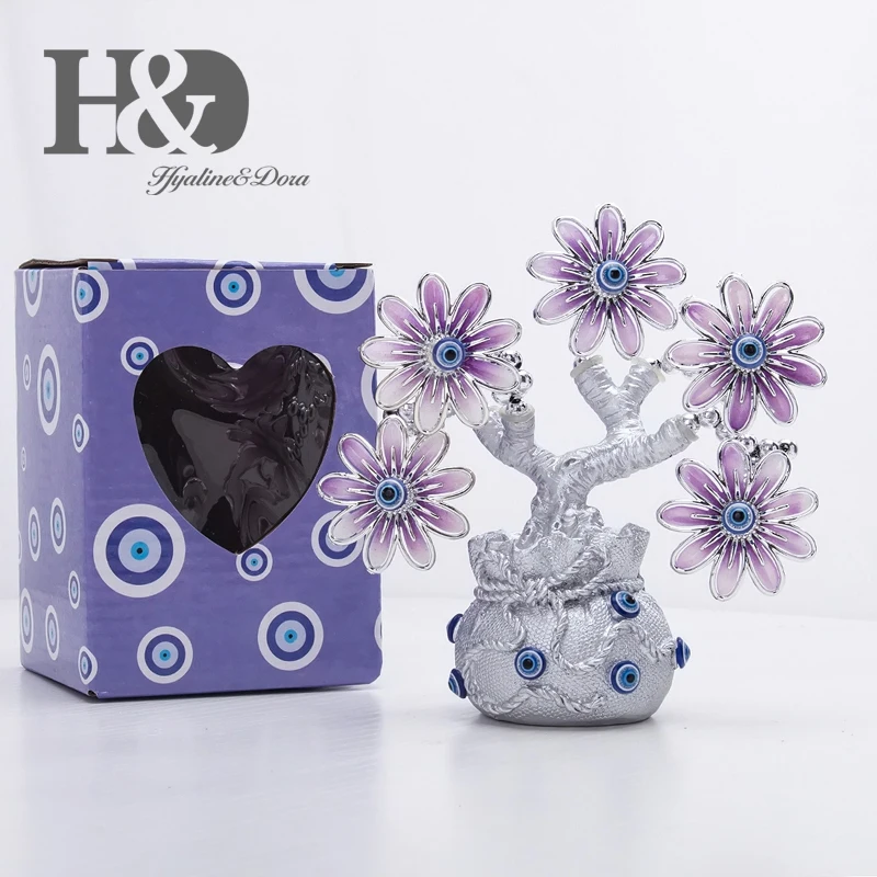 Статуэтка дерева H & D Fengshui Lucky Турецкая синего сглаза защита денег кошелек