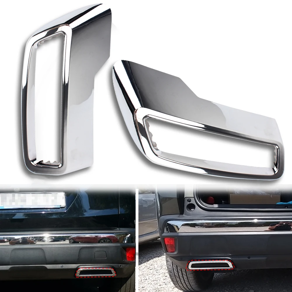 

1 пара, задняя крышка выхлопной трубы для Peugeot 3008, 5008, 2017 - 2020