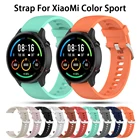 Браслет для часов Xiaomi, цветной спортивный оригинальный силиконовый ремешок 22 мм, сменный Браслет для смарт-часов Xiaomi Mi, цветные спортивные часы