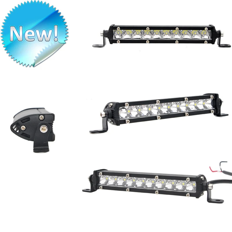 7-дюймовый светодиодный светильник сверхтонкий 12 В для мотоцикла вездехода