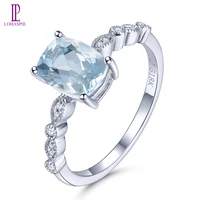 lp 18 k white gold ring 1 32 carats natural aquamarine 0 05 carats diamonds rings classic style fine jewelry for women%e2%80%98s gift