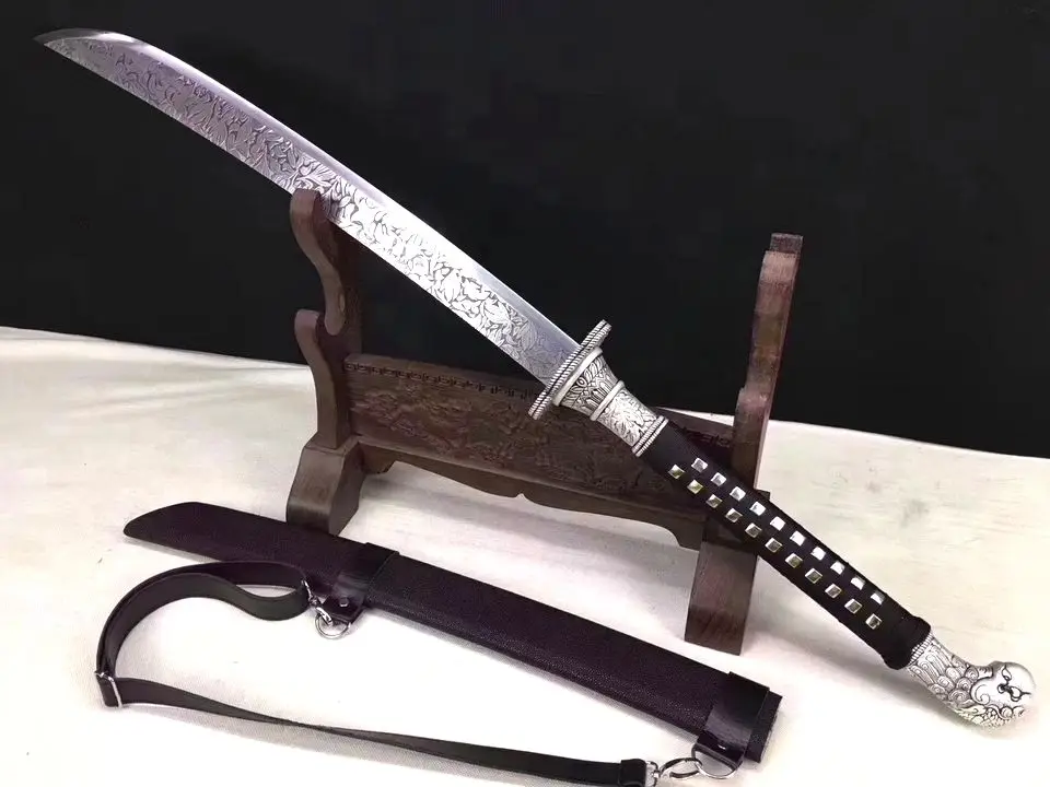 

Ручной ковки тактика палаш меч falchion клинок из марганцевой стали ножа сабля с кожаным чехлом