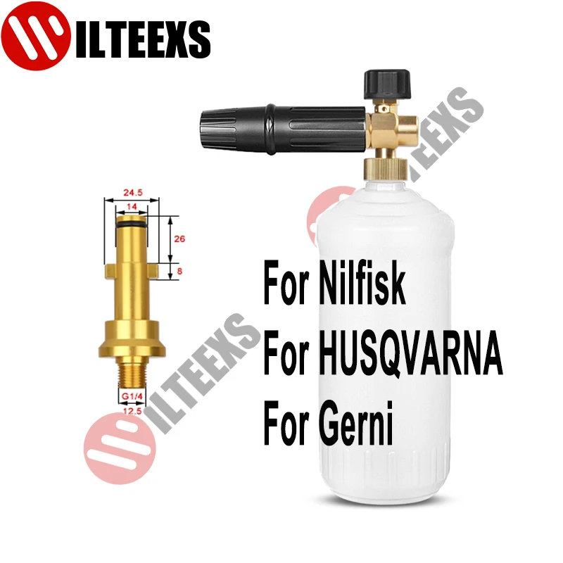 

High Pressure Washer Foam Nozzle Snow Foam Lance Car Washer Foam generator Soap Gun Foam Sprayer for Nilfisk Gerni