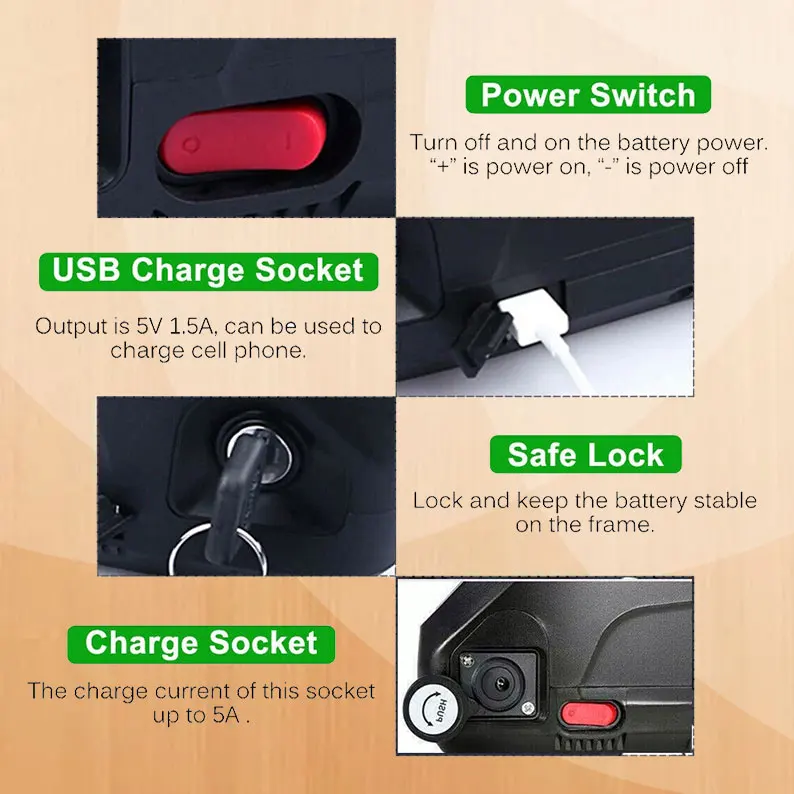 

Аккумулятор Hailong 18650 для электрического велосипеда, литиевая батарея 48 в 17 Ач 30 Ач 52 в 17 Ач 20 Ач 36 в 30 Ач 20 Ач