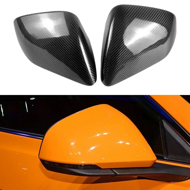 

for Ford Mustang GT 2015-2020 Carbon Fiber Side Rear View Mirror Cover Trim EU Style Car Accessories