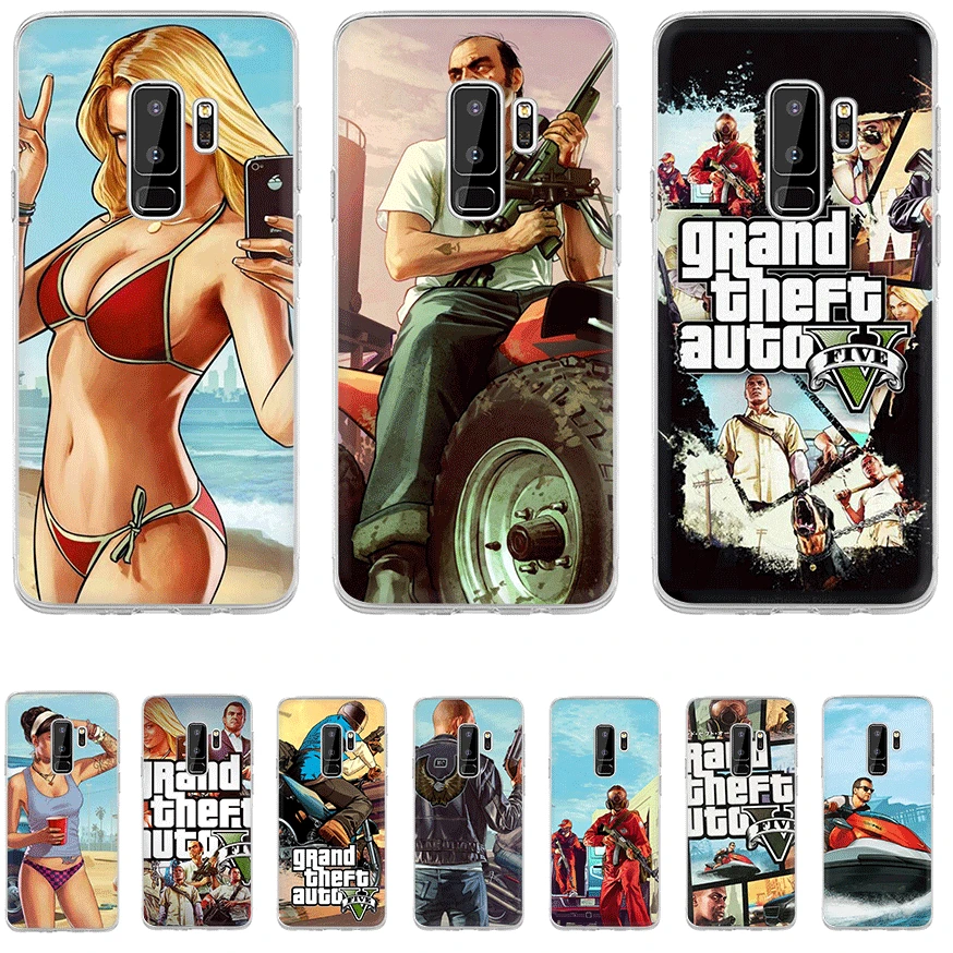 Мобильный чехол для телефона Samsung Galaxy J1 J2 J3 J5 J7 твердый переплет GTA 5 защиты