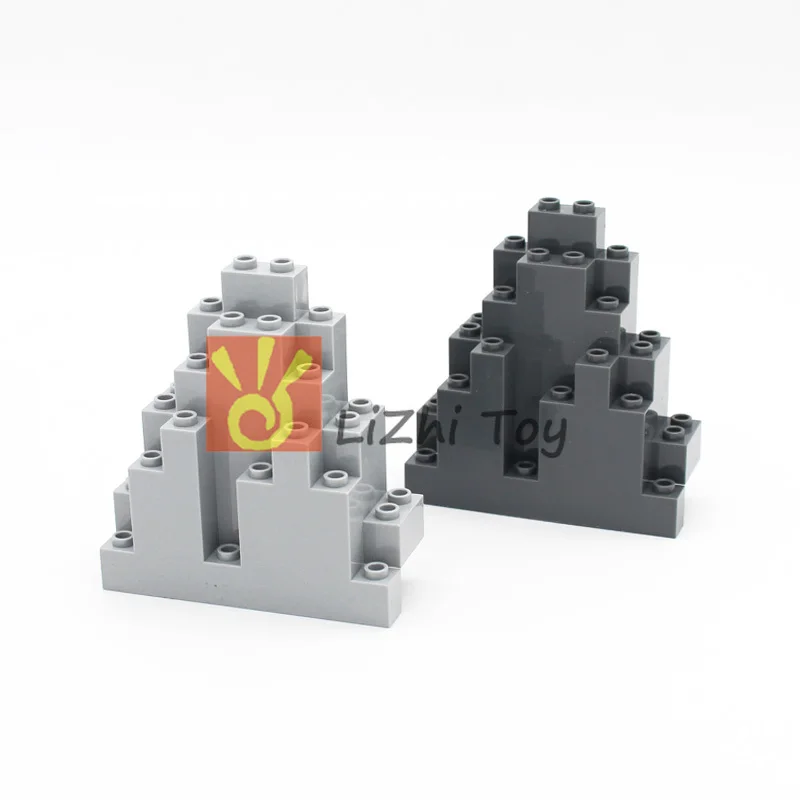 Кубики MOC 6083 Rock Panel 3x8x7 треугольные строительные блоки для самостоятельного