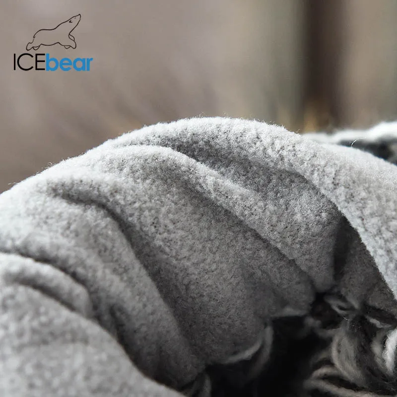 ICEbear Женские шапки для зимы, имитация шерсти, толстые шапки для женщин, однотонные, новые брендовые шапки E-MX18130FQ