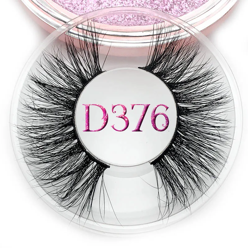 D376 Mikiwi D380 3D норковые ресницы GB Популярные длинные толстые 3d норковые ресницы 50 стилей UK mua розовое золото чехол объемные норковые ресницы - Цвет: D376