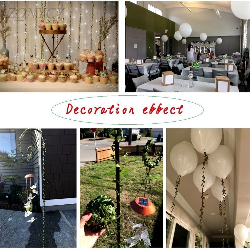 Шелковые листья ручной работы искусственные зеленые для свадебного украшения