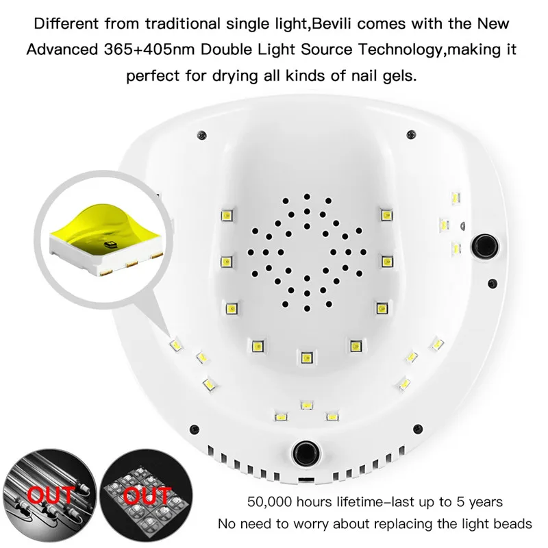 УФ-лампа для сушки гель-лака 72 Вт | Красота и здоровье