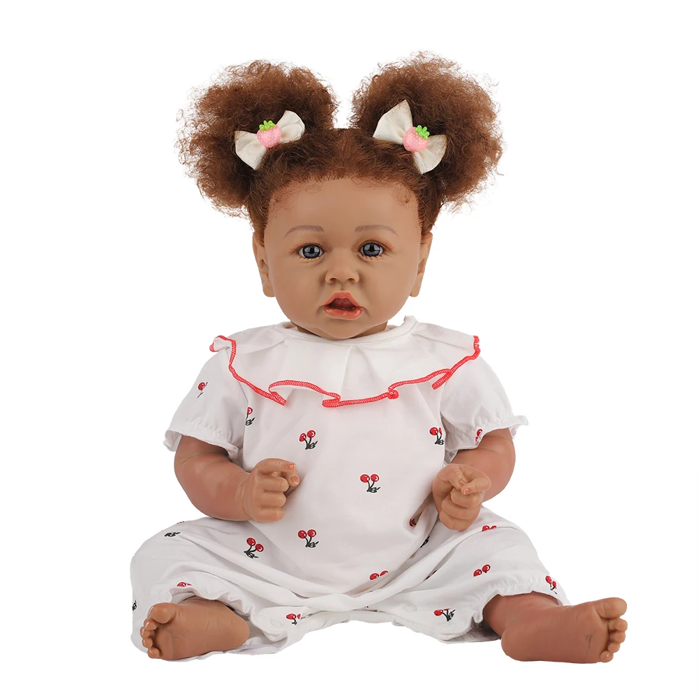 

Hoomai NEW 23"Realistic Reborn Baby Dolls Silicone Soft Body Fashion Boneca Reborn For Kids Christmas Gift Best Playmates