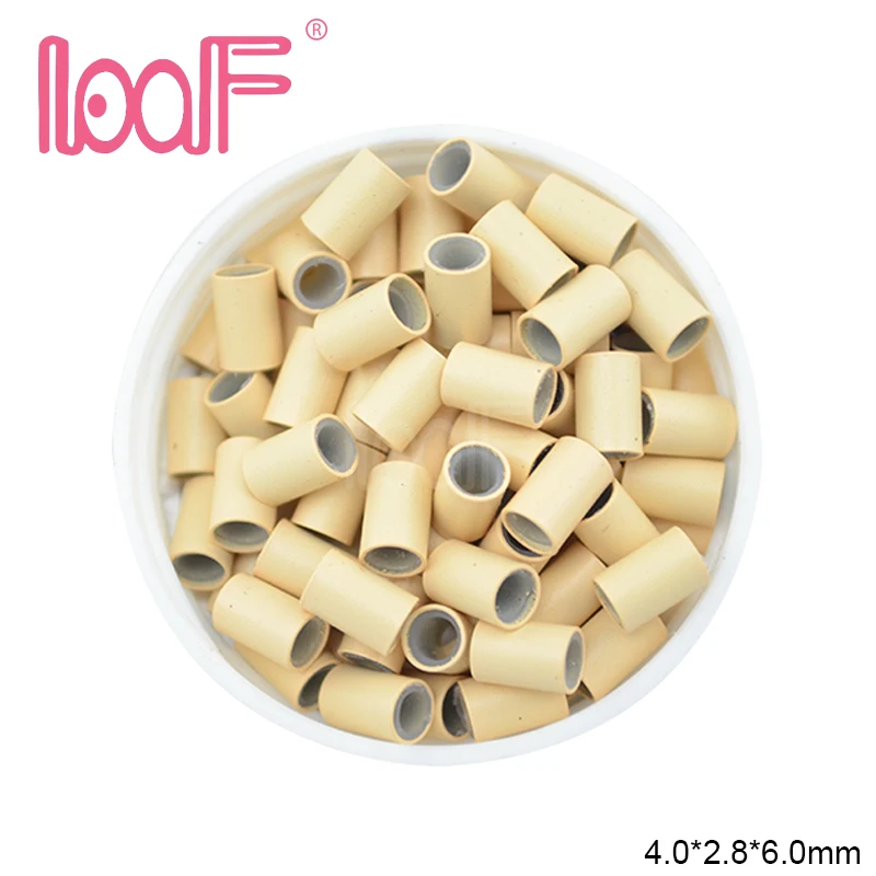 Силиконовые медные микро кольца LOOF 1000 шт. 4 0*2 8*6 0 мм/трубки/бусины для U образных/I