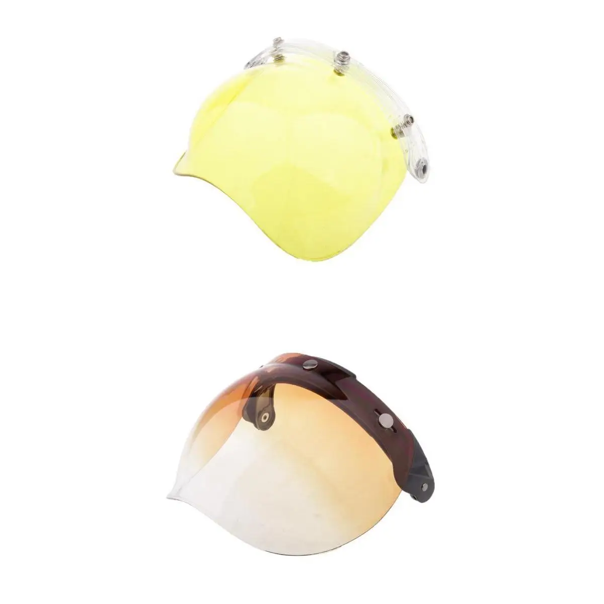 2 Pieces Plastic Motorcycle Bubble Wind Shield Visor Lens Fit for Harley Helmets | Автомобили и мотоциклы