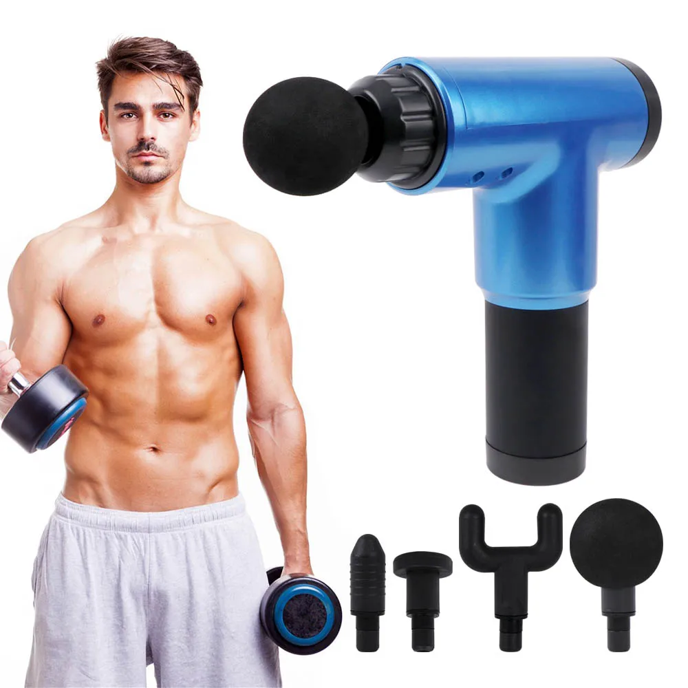 

Massage Gun Deep Muscle Massager Muscle Pain Body Neck Massage Exercising Relaxation Slimming Shaping Pain Relief Masajeador