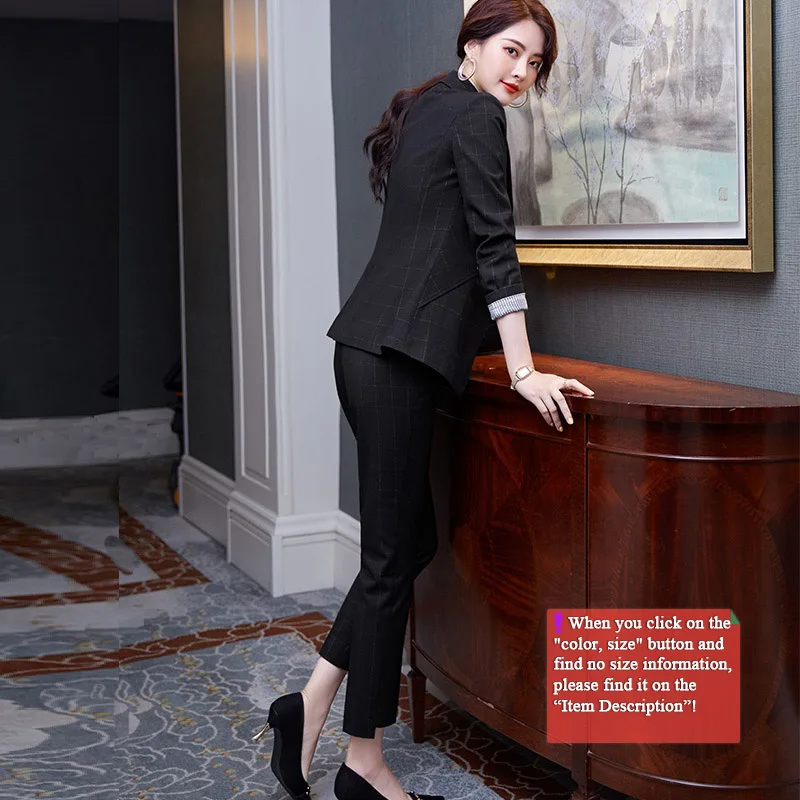 Lenshin высококачественный костюм ярких цветов из 2 предметов для женщин деловая