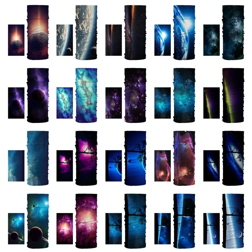 

Night Scenery Printed Magic Scarf Outdoor Sports Bicycle Riding Headband Camping Cycling Balaclava Neck Tube Bandanas Face Mask